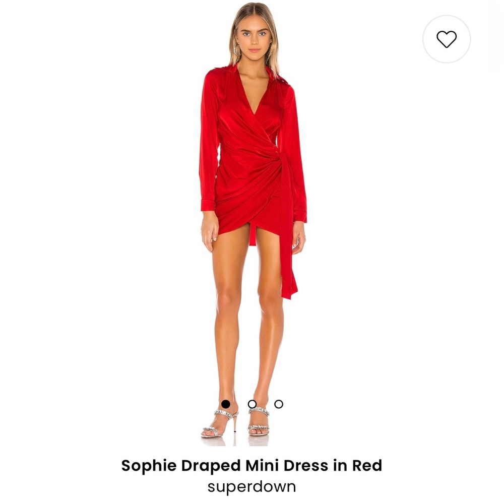Sophie Draped Mini Dress in Red
superdown